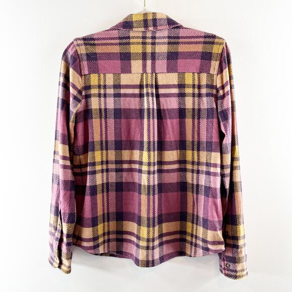 Faherty Legend Sweater Button Down Long Sleeve Shirt Pink Yellow Small - Picture 5 of 8